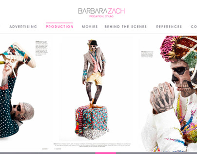 Website für Producerin und Stylistin Barbara Zach